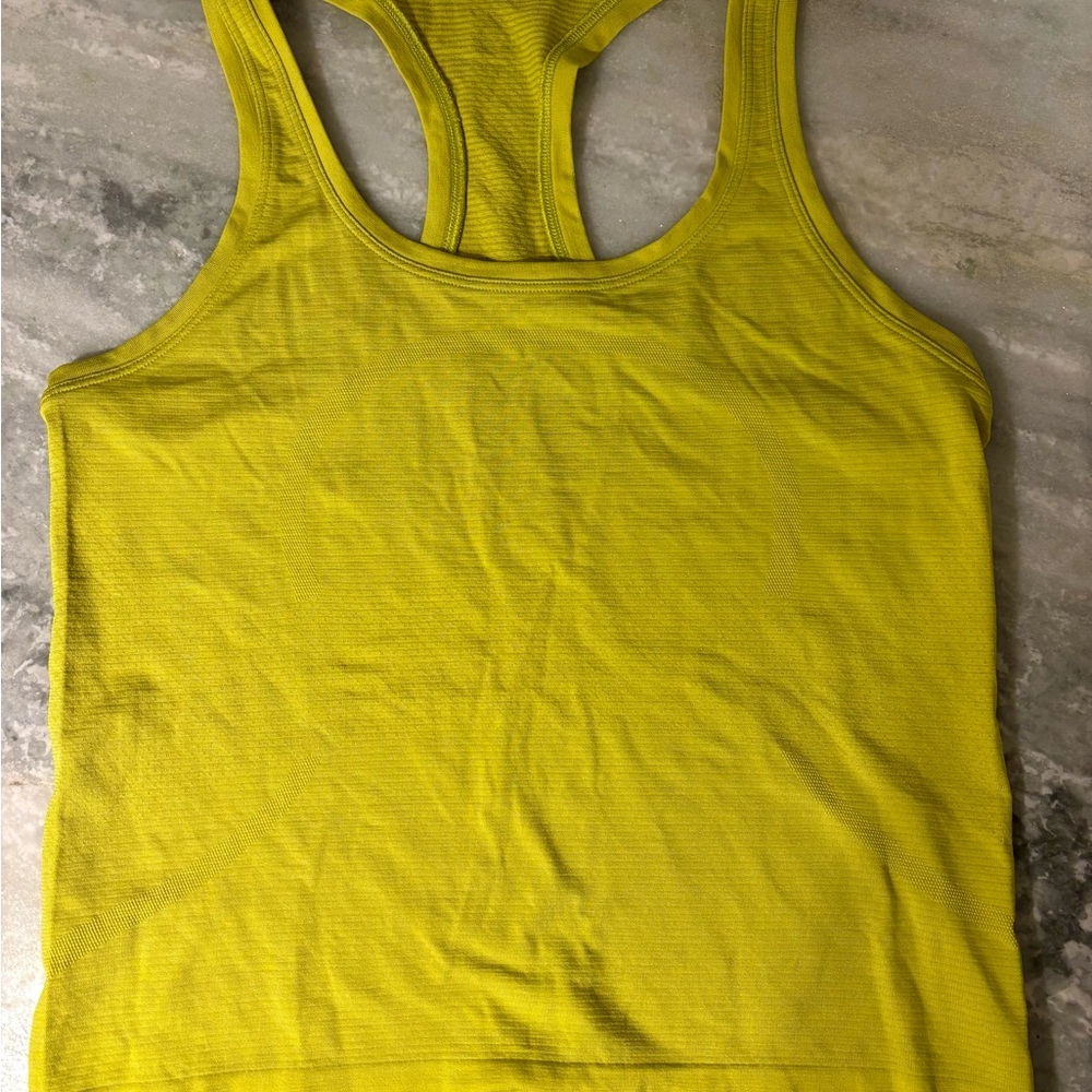 Yellow swiftly lululemon Racerback Tank Top 6
